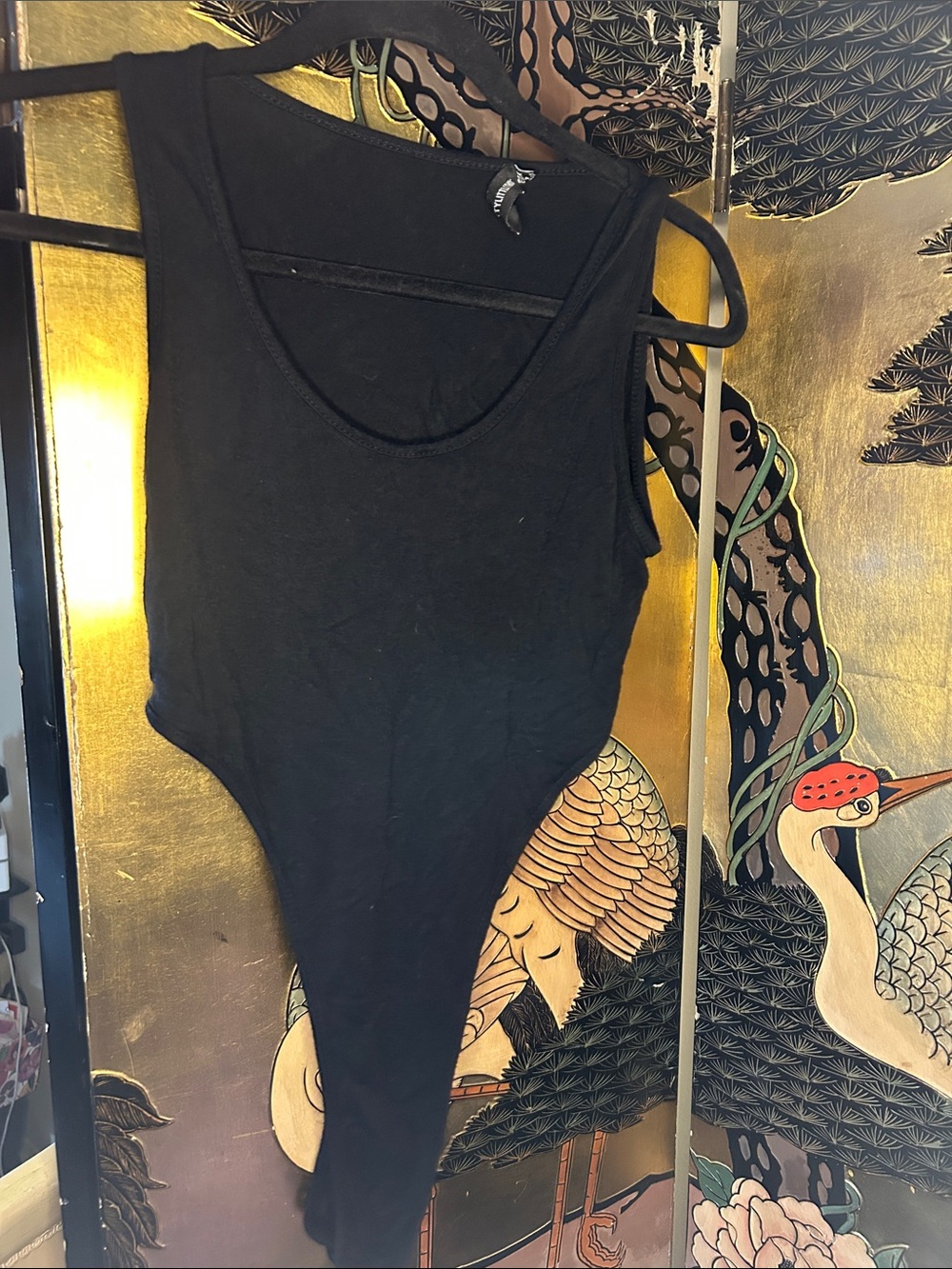 PrettyLittleThing Black Sleeveless Scoop Bodysuit